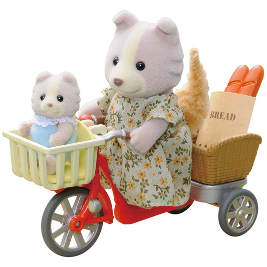 sylvanina families cycling with dog mother and babyfamilies cy