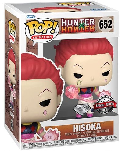 Συλλεκτική φιγούρα Funko POP! Animation: Hunter X Hunter - Hisoka (Diamond Collection) (special Edition) #652  Συλλεκτική φιγούρα από την Funko! Special edition sticker Diamond collection sticker 