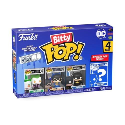 Funko Bitty POP! Heroes - The Joker, Batgirl, Batman & Chase Mystery 4-Pack