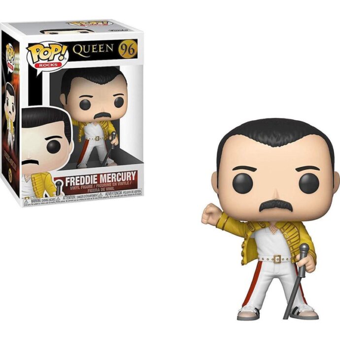 Funko POP! Rocks: Queen – Freddie Mercury Wembley 1986 #96 Vinyl Figure 889698337328