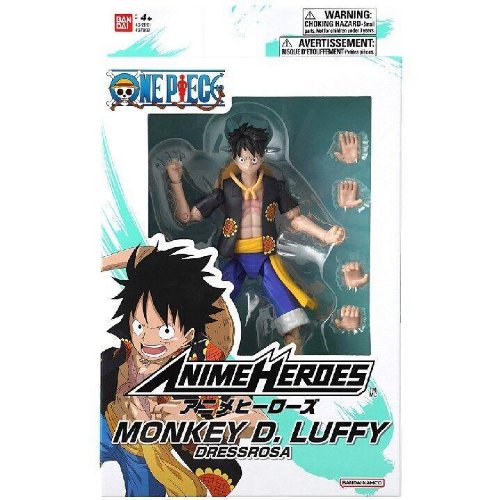 One Piece: Anime Heroes - Monkey D. Luffy (Dressrosa) Φιγούρα Δράσης (17cm)